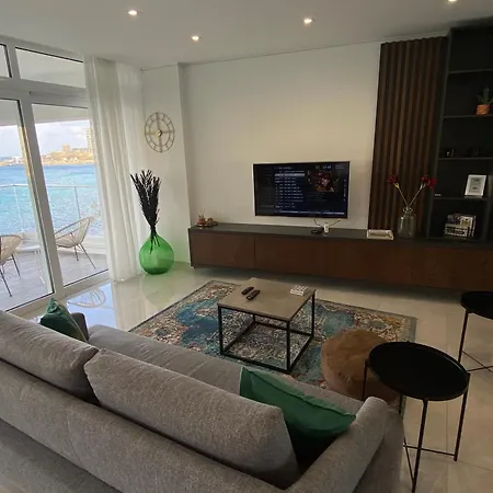 Apartment Seafront Luxury 2 Bedroom 3 Bathroom In St Julian's